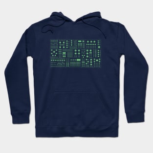 Modular Synthesizer 2 Green Hoodie